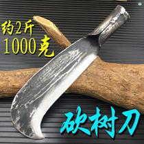 German quality chopped tree knife aggravated machete knife hand forged and chopped bamboo knife spring steel open road knife old agricultural