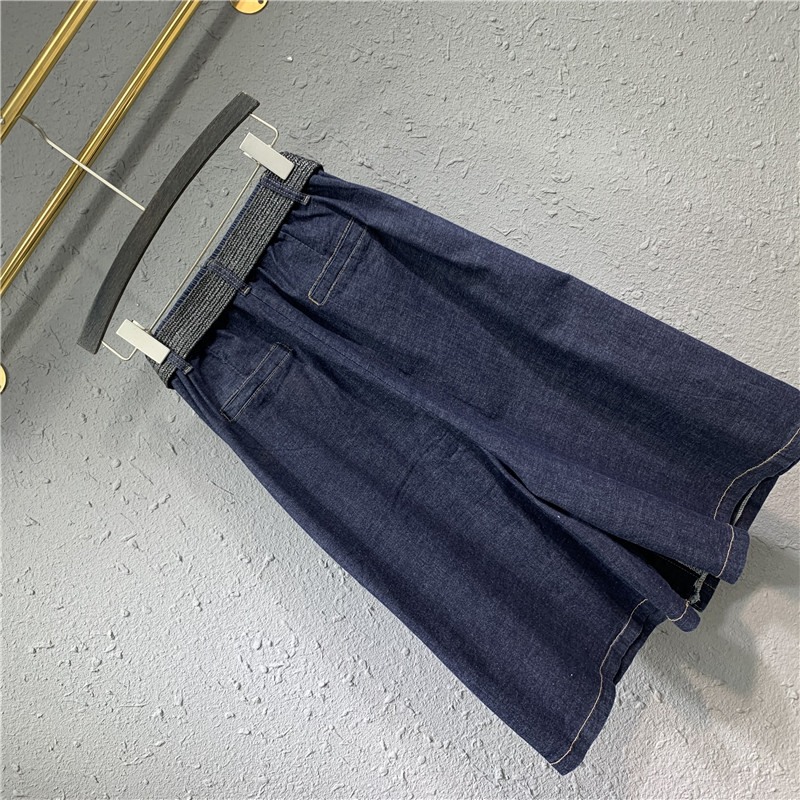 欧货2020夏季新款单排扣半身裙子 韩蒂俐半身裙