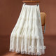 Gentle brushed lace layered cake skirt