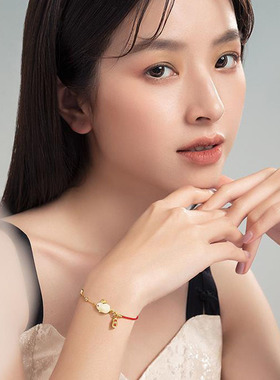 中国风新款纳福玉兔手链清新文艺时尚兔子手环送女友闺蜜生日礼物