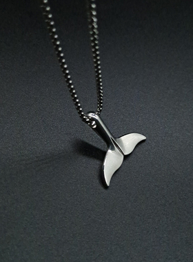 songmeng自制鲸鱼尾潮牌时尚项链