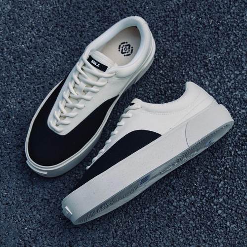 EQLZ官方FAULT22低帮板鞋男美式休闲运动舒适透气帆布鞋无中生有 - 图0