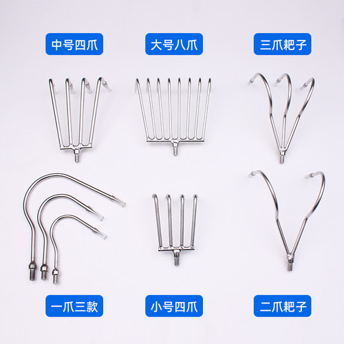 水草耙子钓鱼除草神器打捞钩工具三爪拉草爪勾钓鱼搂草野钓清理 - 图2
