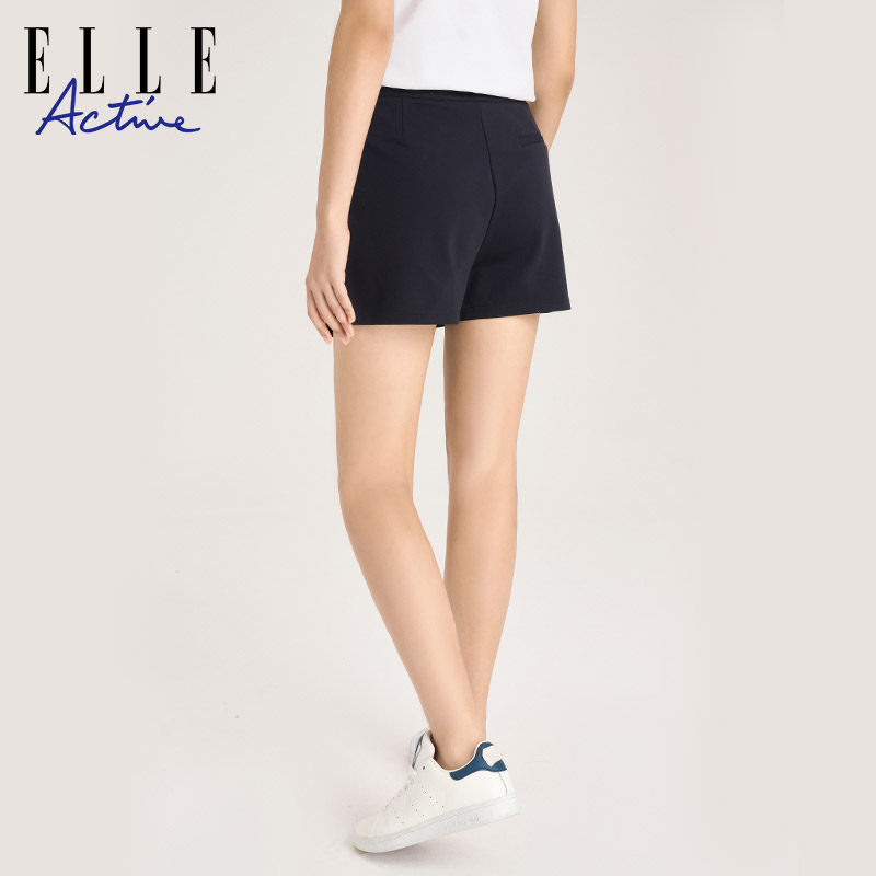 elle active2022夏季新款高腰短裤 elleactive半身裙