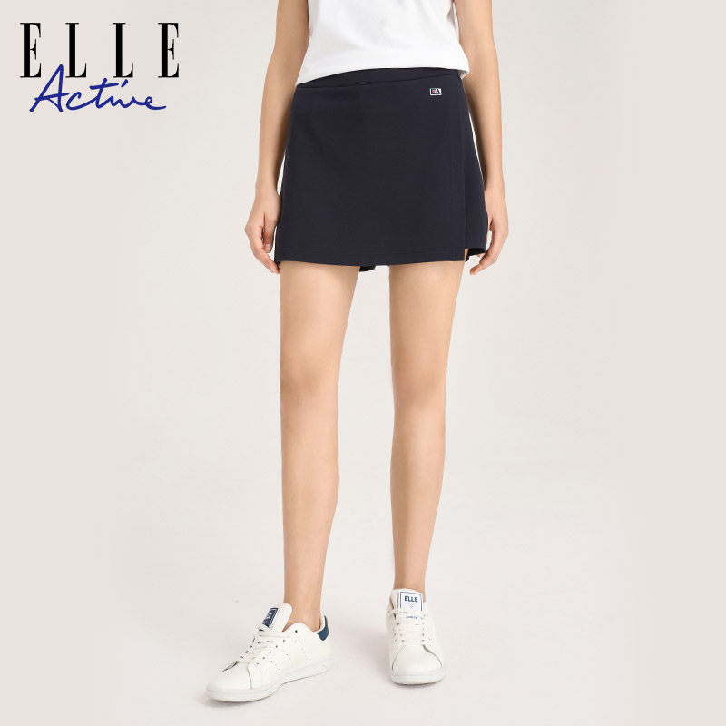 elle active2022夏季新款高腰短裤 elleactive半身裙