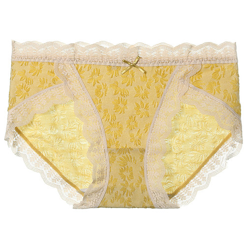 很舒适的内裤女士纯棉裆蕾丝边大码无痕日系少女款春秋包臀三角裤 - 图3