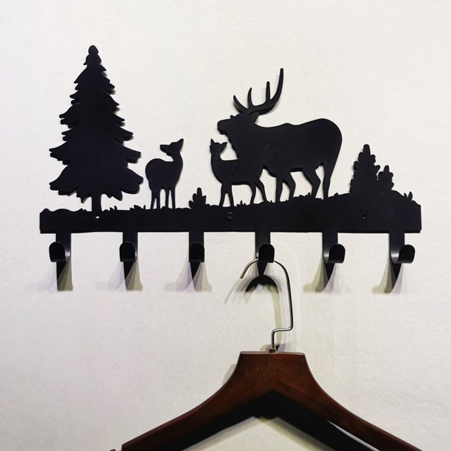 Decorative hook key storage is iron creative hook porch bedroom wall hanging clothes hook door rear rack