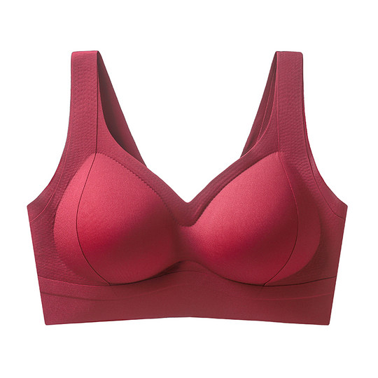 Integrated fixed cup vest-style markless underwear bra