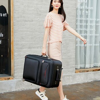 Trolley suitcase cloth suitcase men's universal wheel large capacity 26-inch Oxford suitcase fashionable leisure travel luggage students