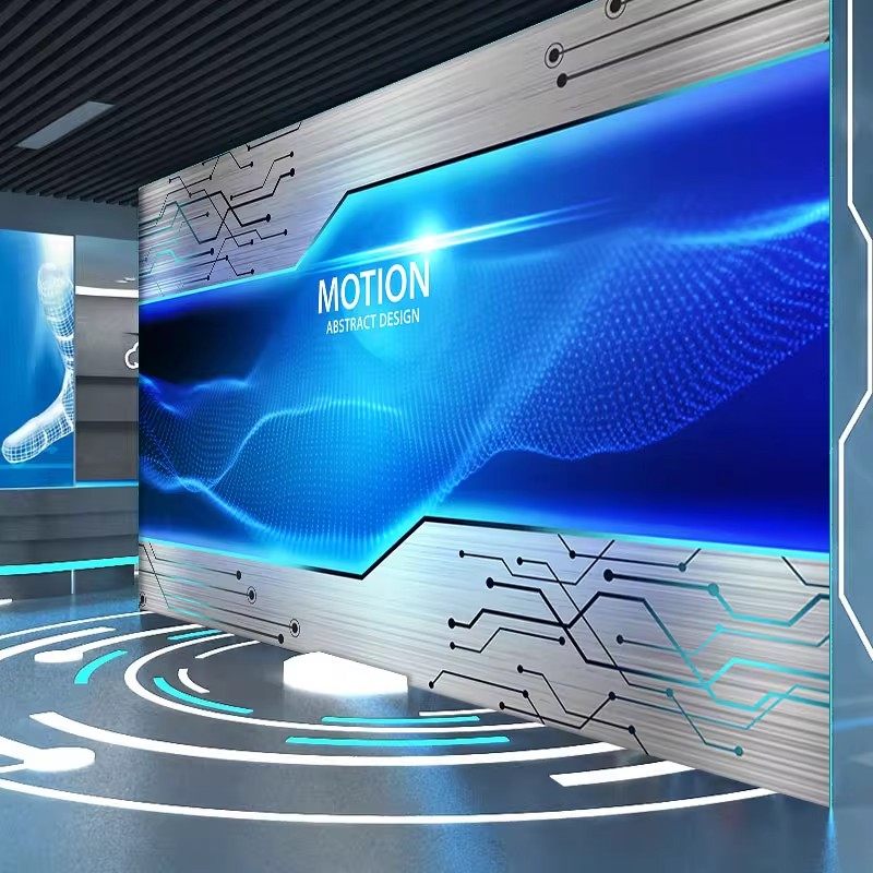 3D立体科技感电子直播背景墙纸网吧KTV前台酒店电竞房间装饰壁纸,淘宝优惠券,粉丝福利购,淘宝优惠卷