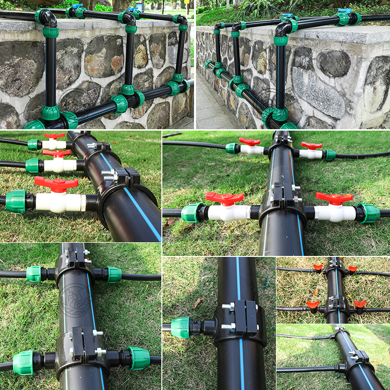 pe管配件直通三通弯头堵头大棚灌溉管毛管配件滴头喷头园林农用管 - 图2