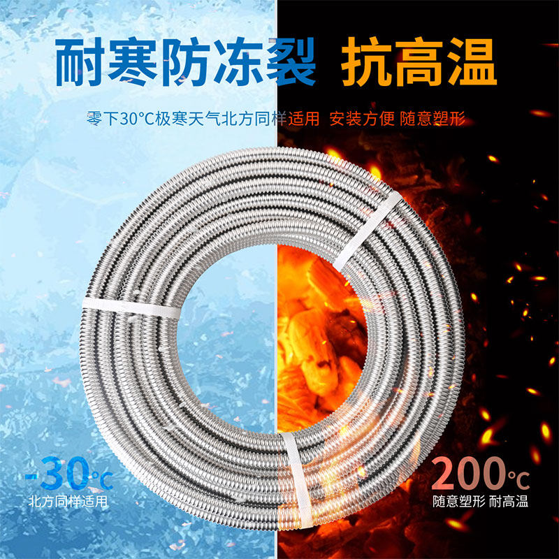 304不锈钢波纹管马桶热水器冷热进出水管4分6分1寸防爆螺纹管整卷,淘宝优惠券,粉丝福利购,淘宝优惠卷