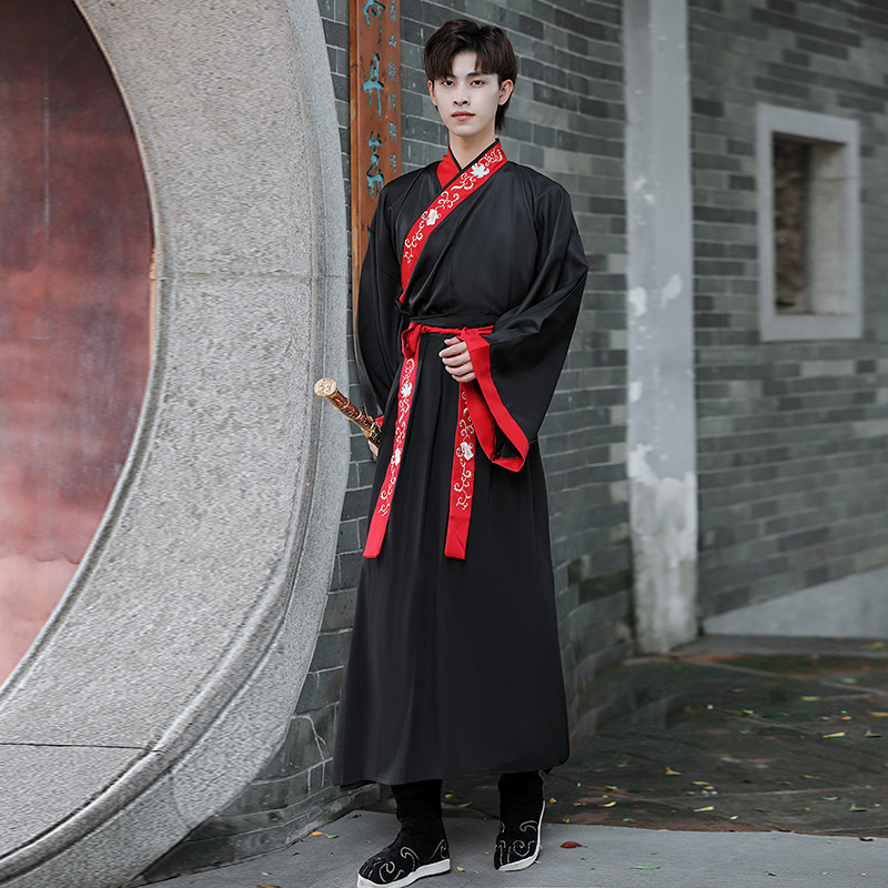 中国风班服改良男女汉元素交领汉服 埃格罗民族服装