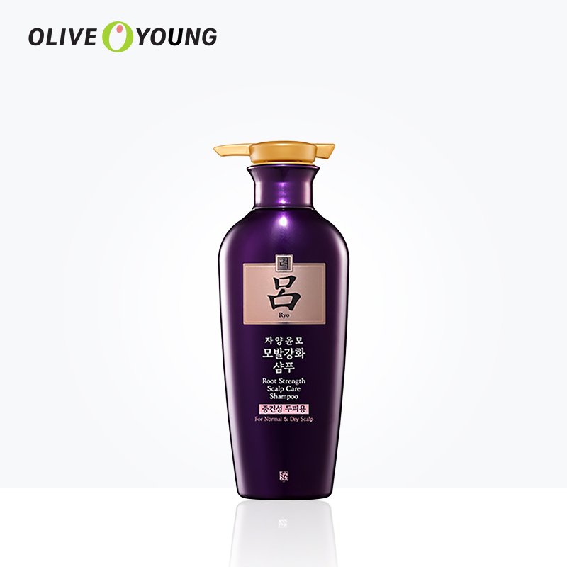 韩国ryo爱茉莉400ml oliveyoung欧利芙洋洗发水