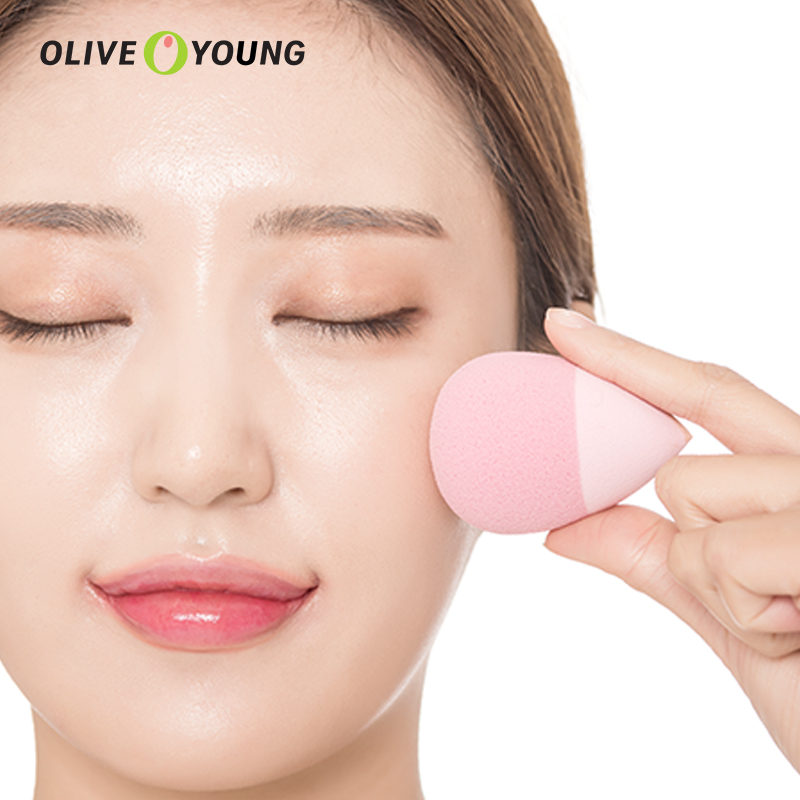 oliveyoung欧利芙洋旗舰店FILLIMILLI水滴果冻气垫粉扑球BB霜粉扑美妆蛋彩妆不吃粉化妆工具2