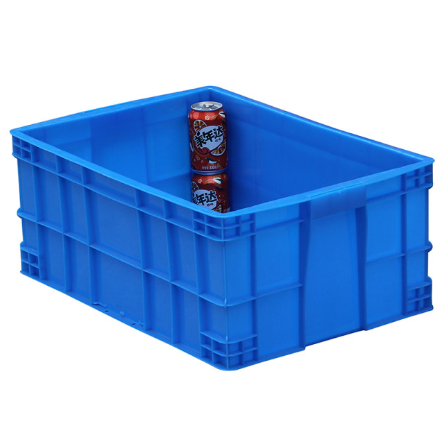 Plastic thick rectangular large size turnover box with cover