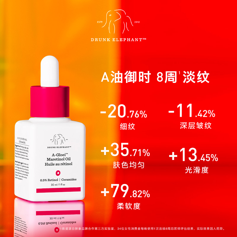 【618现货开抢】Drunk Elephant醉象超A精华玛鲁拉油0.5%视黄醇 - 图1