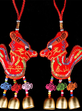 中式风新款石敢当香包创意摆件