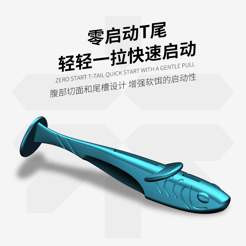 桑巴路亚爆摆鱼T尾软饵缓沉浮水假饵零启动野钓黑坑鲈鱼鳜鱼软虫,淘宝优惠券,粉丝福利购,淘宝优惠卷