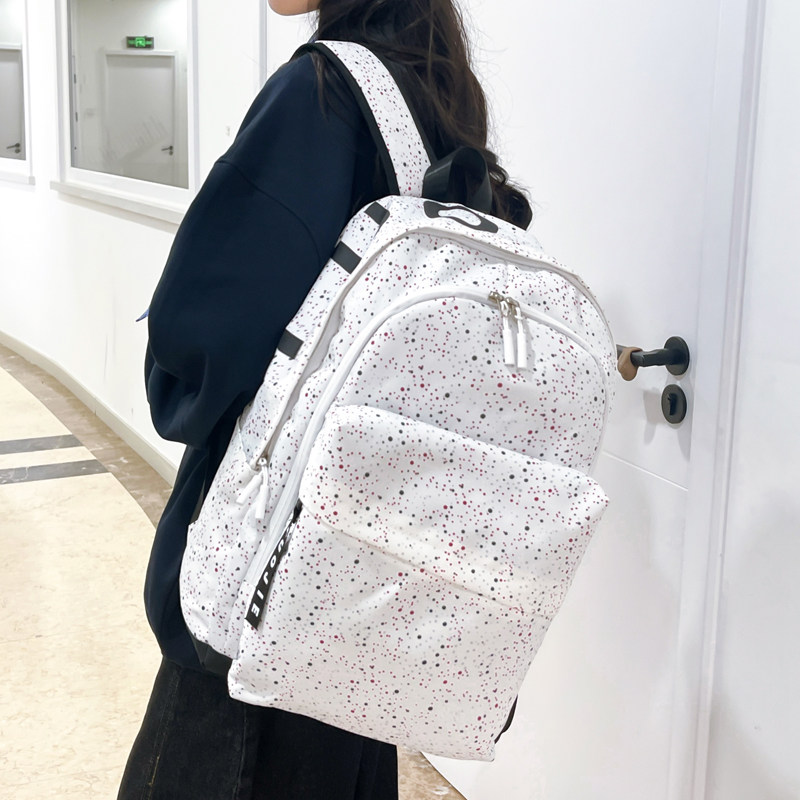 中点2025夏季新款星空印花书包男初高中生大容量背包女防水双肩包,淘宝优惠券,粉丝福利购,淘宝优惠卷