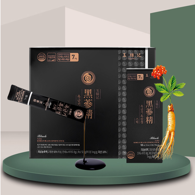 玉锦记高丽参韩国红参液黑参口服液 玉锦记高丽参及其制品
