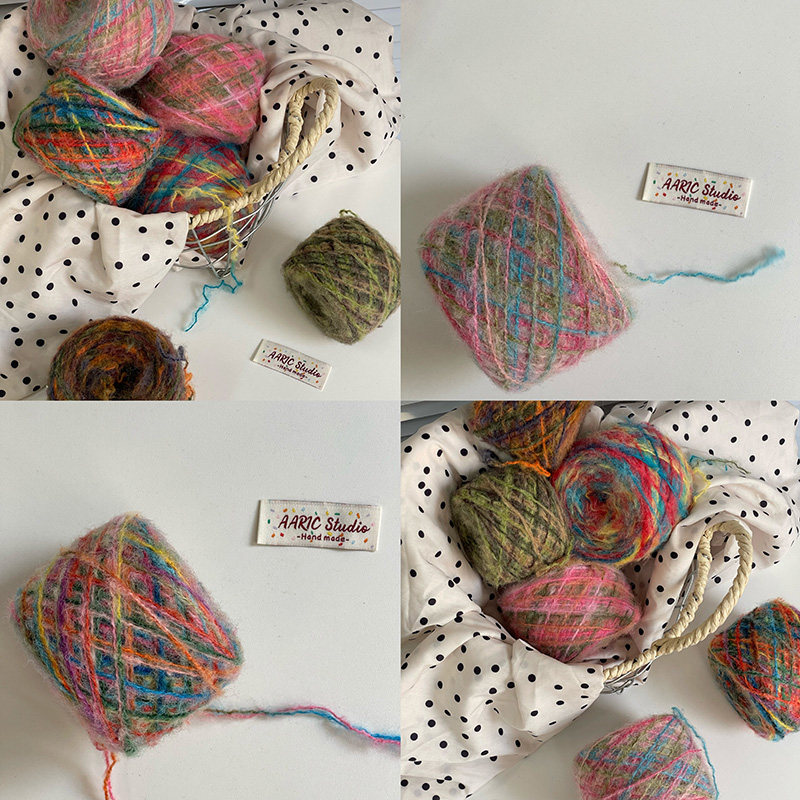AARIC手作-彩色段染马海毛羊毛线秋冬毛线DIY线材,淘宝优惠券,粉丝福利购,淘宝优惠卷