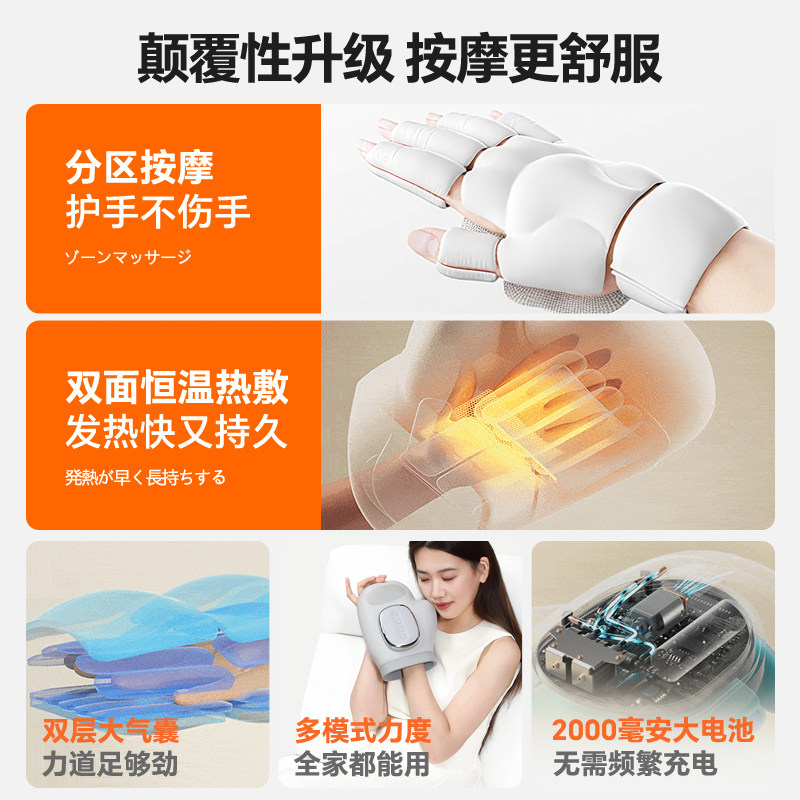 HKA手部按摩仪全自动揉捏手掌关节理疗器经络疏通神器手指按摩器,淘宝优惠券,粉丝福利购,淘宝优惠卷