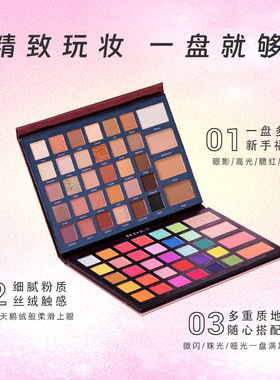 68色综合眼影盘化妆师专用彩妆
