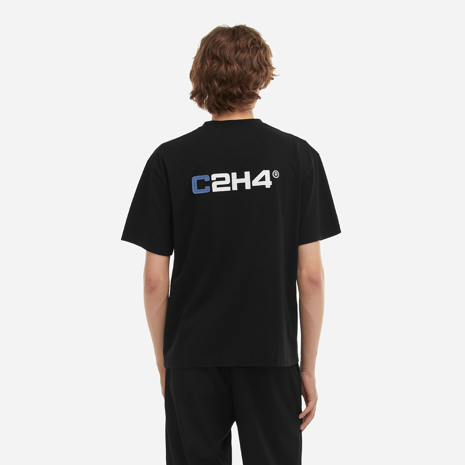 C2H4_Staff_Tee 经典Logo拼布 印花 员工短袖T恤#Staff员工系列 - 图0