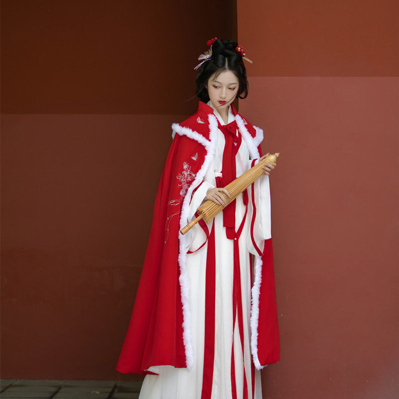 栾凰原创正品【自在飞】立领斗篷汉服 栾凰汉服