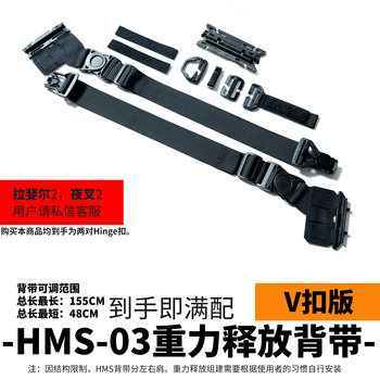 ອຸປະກອນ Chaos HMS ສາຍບ່າ modular MOLLE expansion board functional crossbody bag accessories HINGE matrix buckle