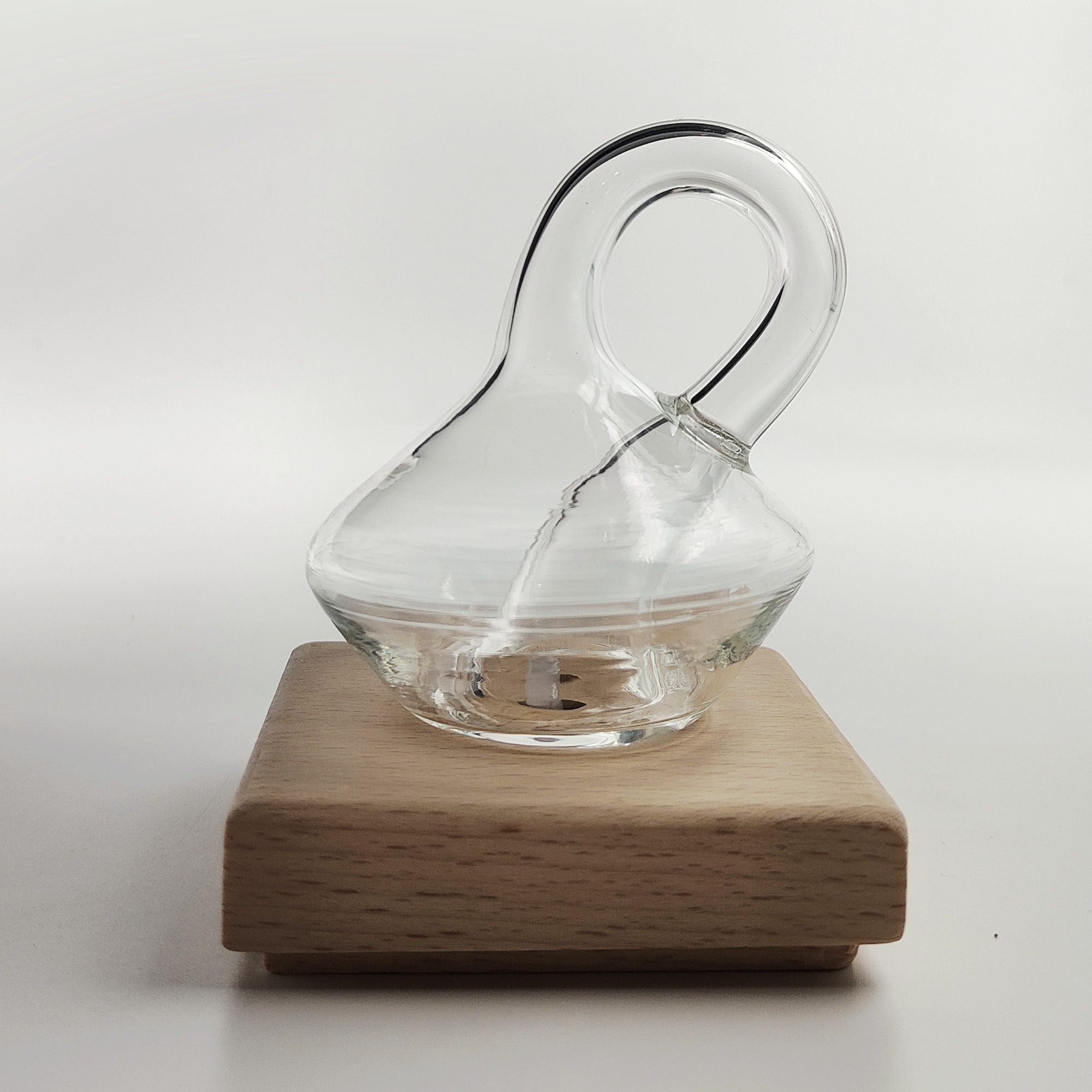 酒精灯形状的克莱因瓶模型四维空间装不满水的玻璃瓶子创意摆件-图1