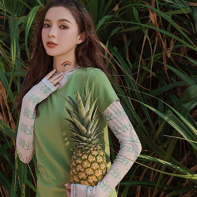 妖精可可短袖初恋白色打底内搭t恤 妖精可可T恤