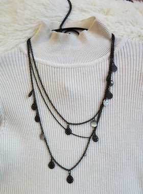 东大门流苏波西米亚风金属项链