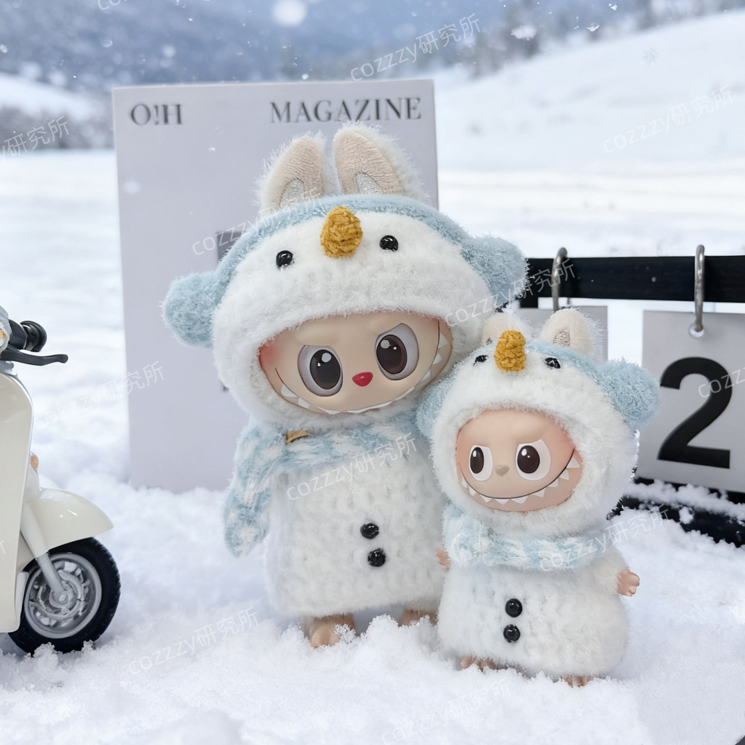 拉布布娃娃衣心底密码前方高能玩偶配件纯手工针织小雪人围巾套装,淘宝优惠券,粉丝福利购,淘宝优惠卷