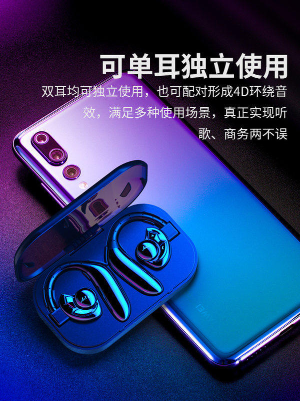 艾米尼蓝牙耳机单双耳无线单耳 众睿志合影音蓝牙耳机