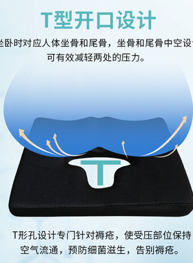 卧床减压记忆棉凝胶减压屁股垫