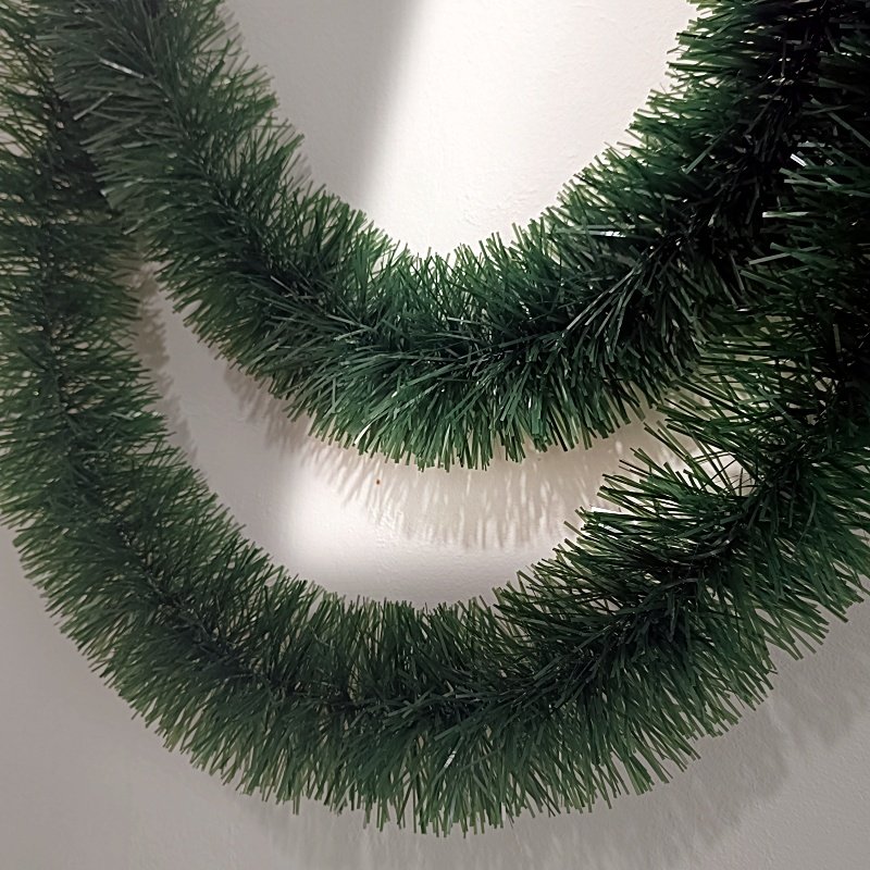 （10条）圣诞节装饰彩条墨绿藤条彩带圣诞树挂饰毛条创意氛围饰品,淘宝优惠券,粉丝福利购,淘宝优惠卷