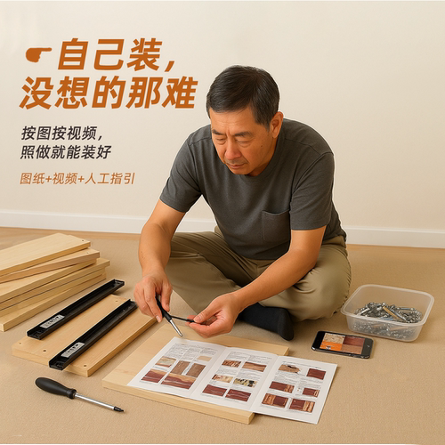 小户型家用长方形桌台式简约带抽屉写字台卧室学生学习办公电脑桌 - 图1