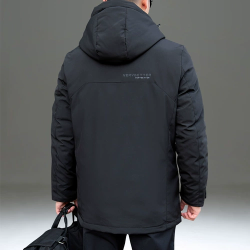 Длинный утепленный удерживающий тепло пуховик для мальчиков для отдыха, средней длины