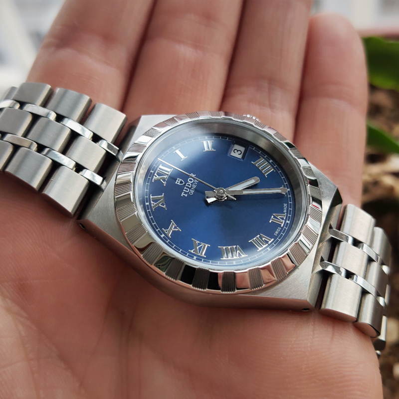 正品帝舵TUDOR皇家系列自动机械女士手表时尚商务钢带金色女表 - 图1