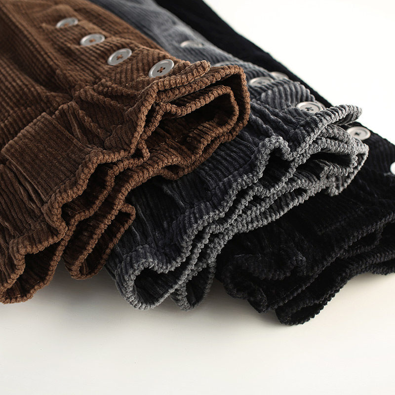 灯芯绒女裤秋冬2020新款高腰半身裙 卡吉鹿服饰半身裙