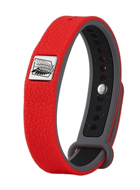 进击的巨人手链二次元硅胶腕带