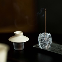 Japan-style Crystal Frosted Cover Glass Cup Guetto Wire Fragrant inserts Creative swinging pieces Tea Road spare parts