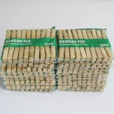 100 кусочков бамбуковых деревянных слоев, ветрозащитные солнцы -засушливые зажим для одежды, небольшой зажим, стеганое одеяло, деревянный клип, бамбуковый клип, бесплатная доставка