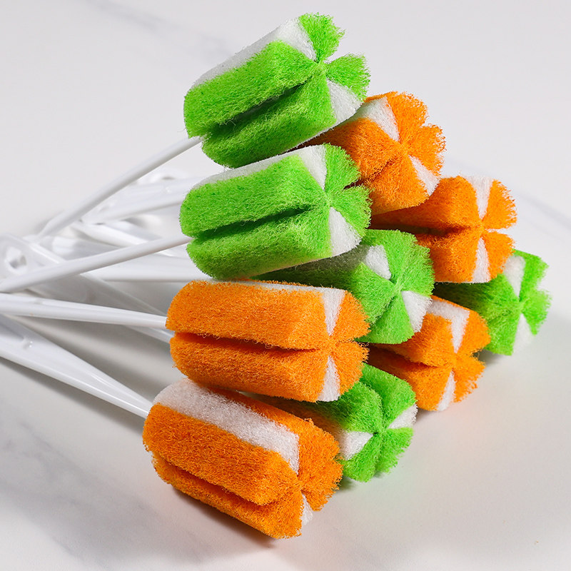 6个装家用奶瓶刷长柄清洁刷保温杯刷子杯刷漱口杯百洁布洗杯神器,淘宝优惠券,粉丝福利购,淘宝优惠卷