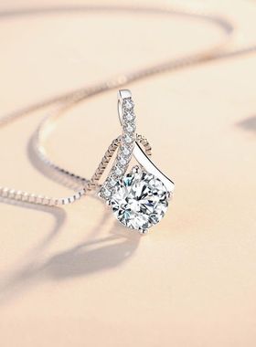 人字形项链女钻吊坠网红