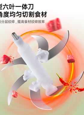 抢!!【新品限时破价】家用绞肉机5升6叶刀4速调节绞肉机