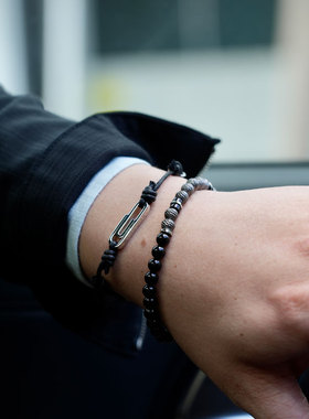 Tateossian男士纯银手链生日礼物