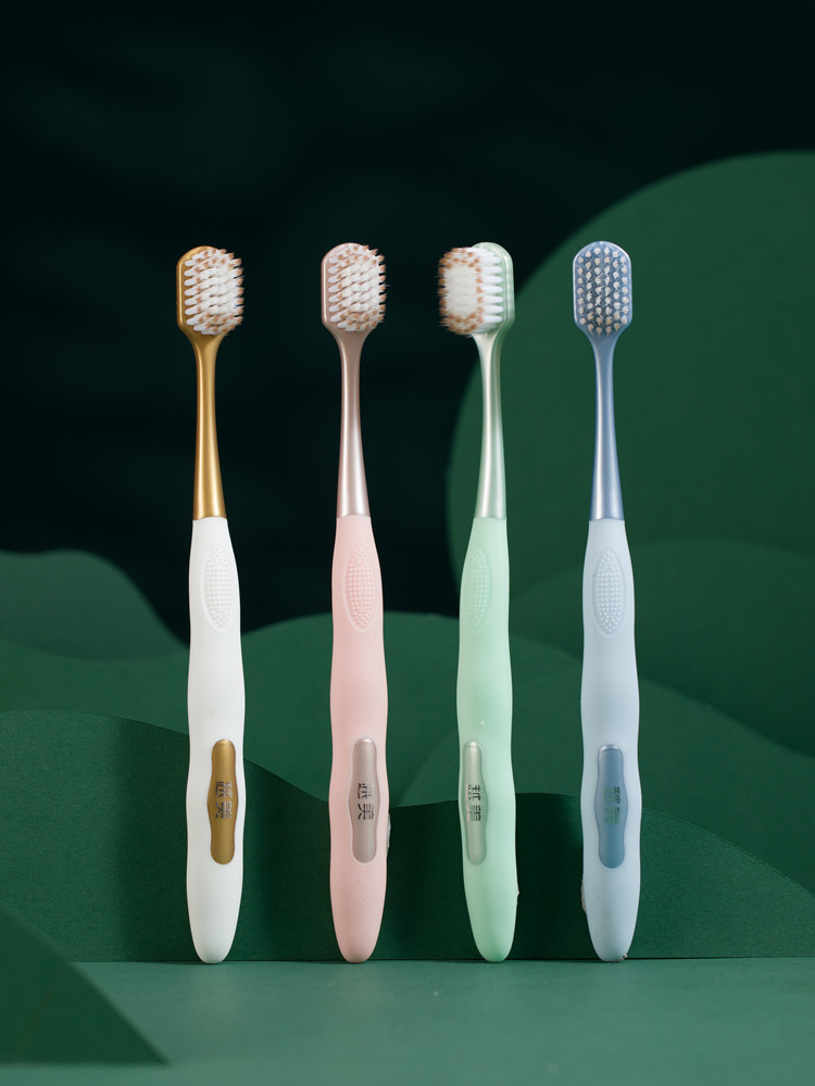 越美48孔宽头牙刷成人超细进口软毛家用情侣孕妇敏感家庭装两支,淘宝优惠券,粉丝福利购,淘宝优惠卷